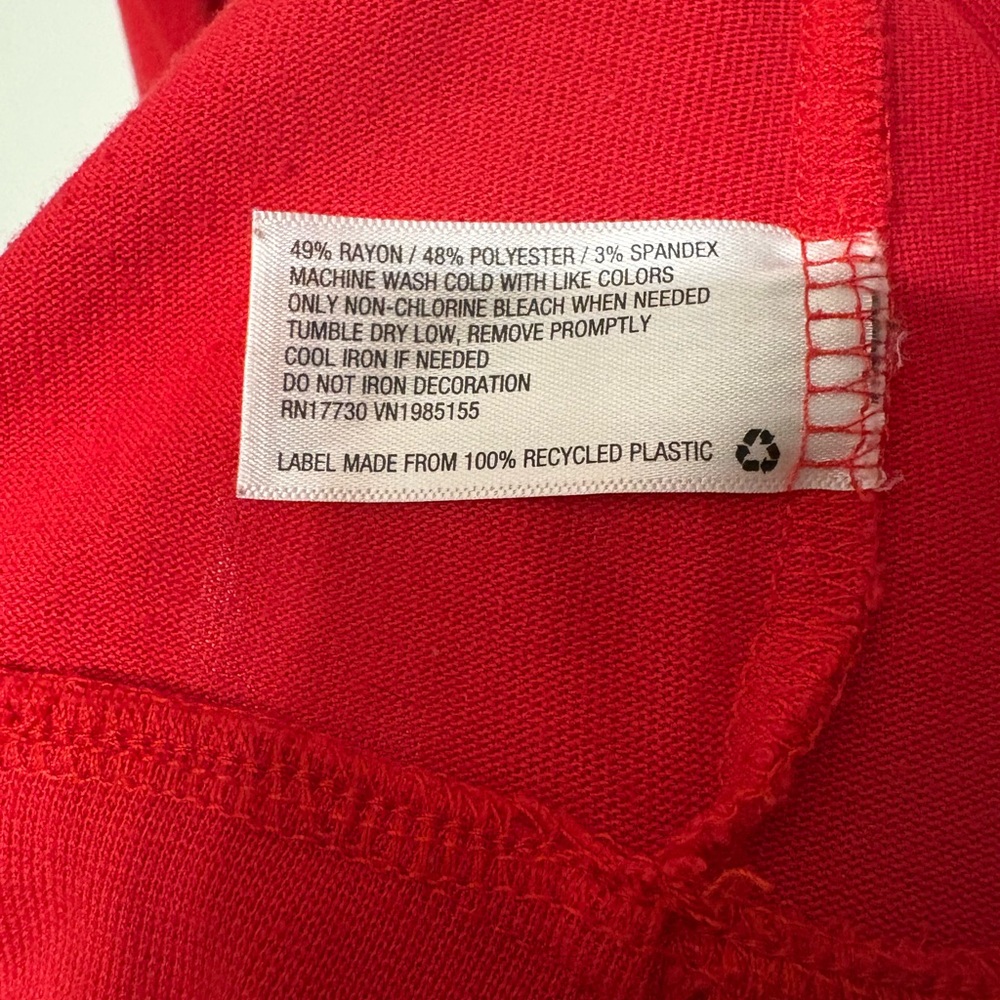Maternity Santa Baby Red Top - Picture 7 of 7